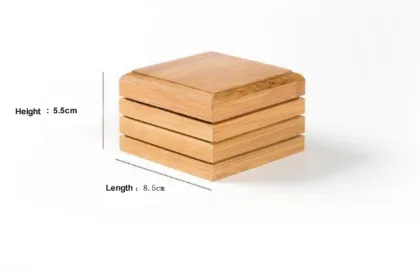 ECO Bamboo Soap Box for Square Soap - Travel Soap Rack