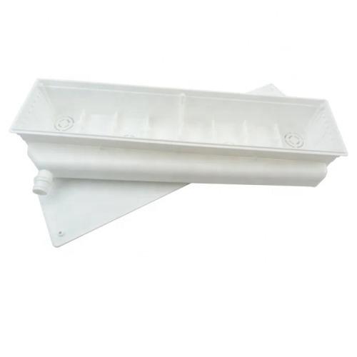 Universal installation white plastic box for air conditioner