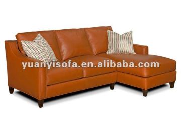 L shape modern leather corner sofa CN1016
