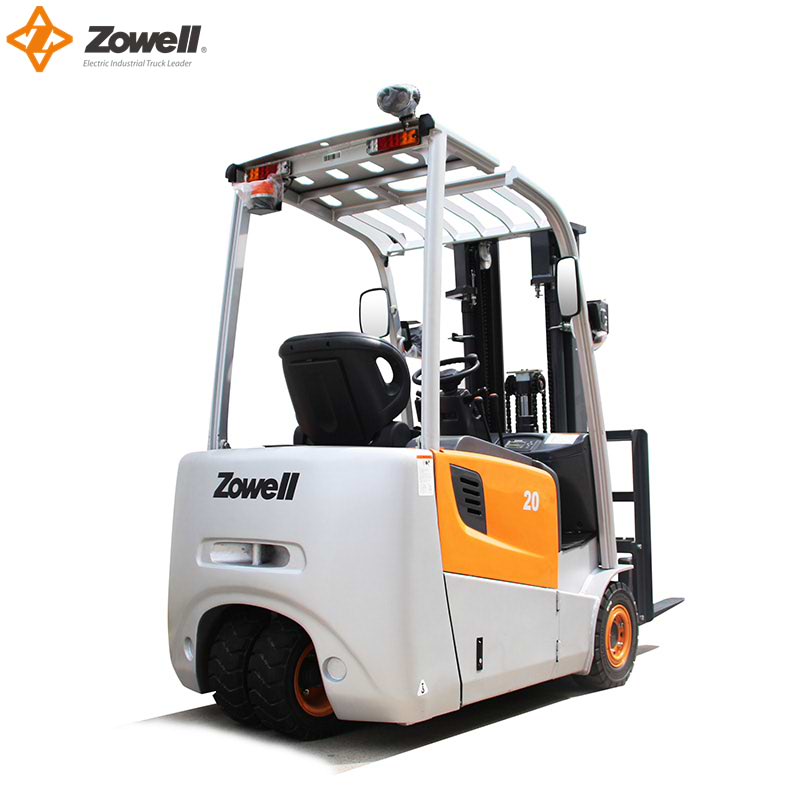 2000kg Electric 3-wheel Forklift Lithium Battery