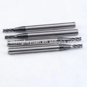 square milling cutter tungsten solid coated carbide end mill-ZHY