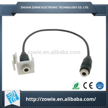 Audio keystone insert 3.5mm jack socket