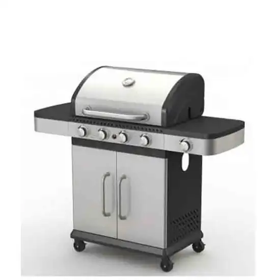 Commercial Outdoor Garden Large Gas Grill With Side Burner Charcoal Smokeless Bbq Grill