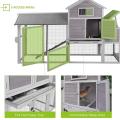 Movable Chicken Coop with Run Outdoor Hen House