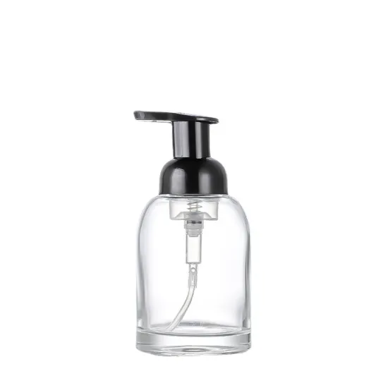 Glass Soap foam pump bottle 250ML
