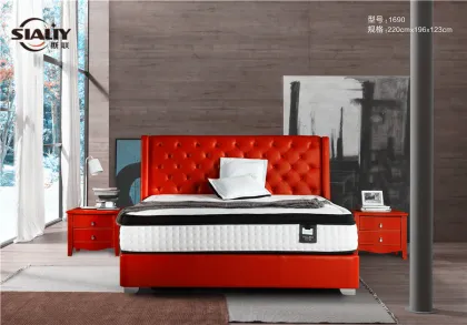 Leather Bed Red Seduce