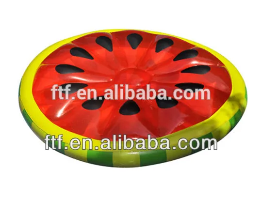 PVC Red inflatable watermelon floating row,Watermelon water floating row,Watermelon air mattress