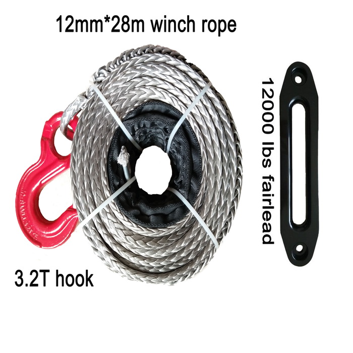 12MM 28M WINCH ROPE with hook