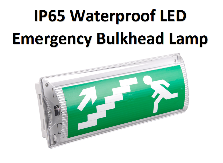 Lâmpada bulkhead de emergência LED à prova d'água IP65