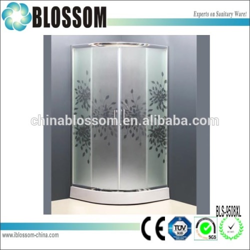 5mm acid glasss sliding door small wet room bathrooms