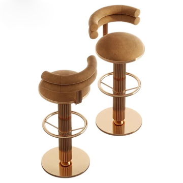 Luxury Leather Swivel Counter Stools for Modern Bar Tables and Kitchens