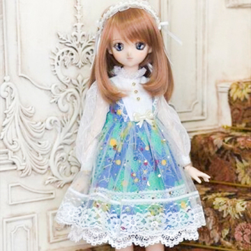 BJD Clothes Blue Dress Suit for SD/DD/MSD Size