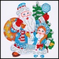 Diamantmålning av Santa och Girl Custom grossist
