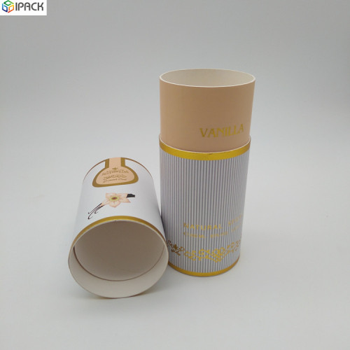 Recycled Round Paper Packaging Perfume Tube Box