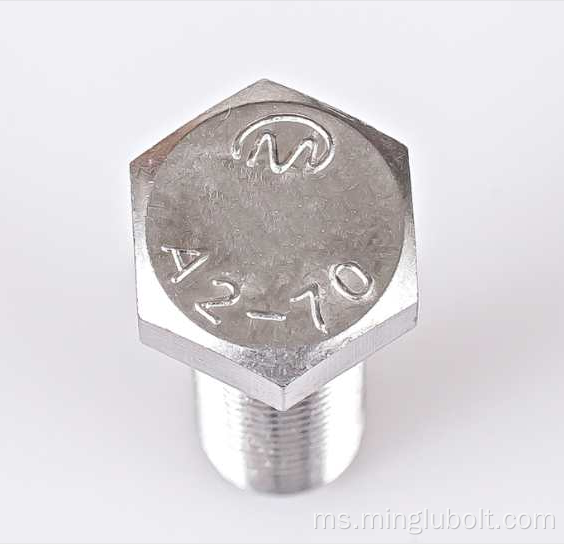 OEM / ODM Fastener DIN933 / 931 Steel Hex Head Bolt
