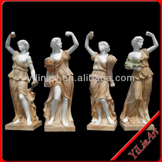 Garden Decoration Natural Marble Four Season Statue