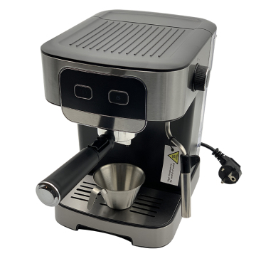 Professional Home Espresso Coffee Maker with Stainless Steel Construction, Milk Frother, and Steam Wand