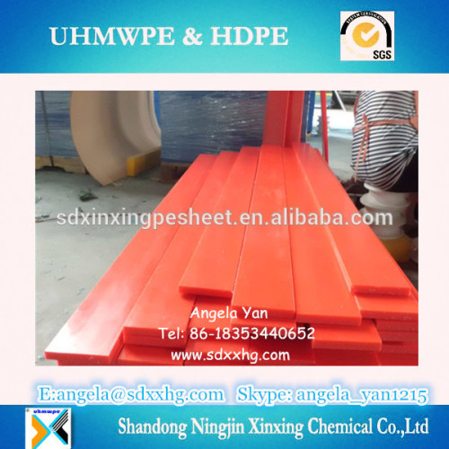 UHMWPE plastic flat plastic strips manufacture /Uhmwpe Wear Strips For Engineering Machinery