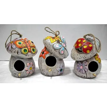 Lovely resin garden decoration mushrooms
