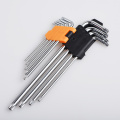 Professional Chrome Vanadium 9pcs Short Hex Key Allen Ball Wrench Set