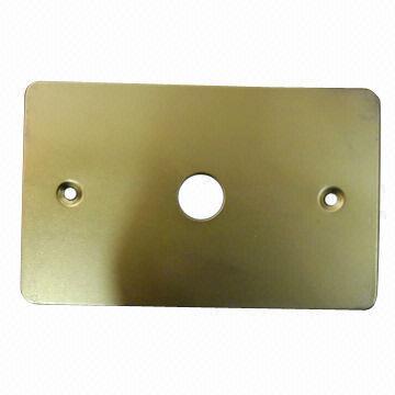 TV socket metal plate, available in white