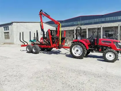 Log Crane Grapples for Earth Moving Machinery