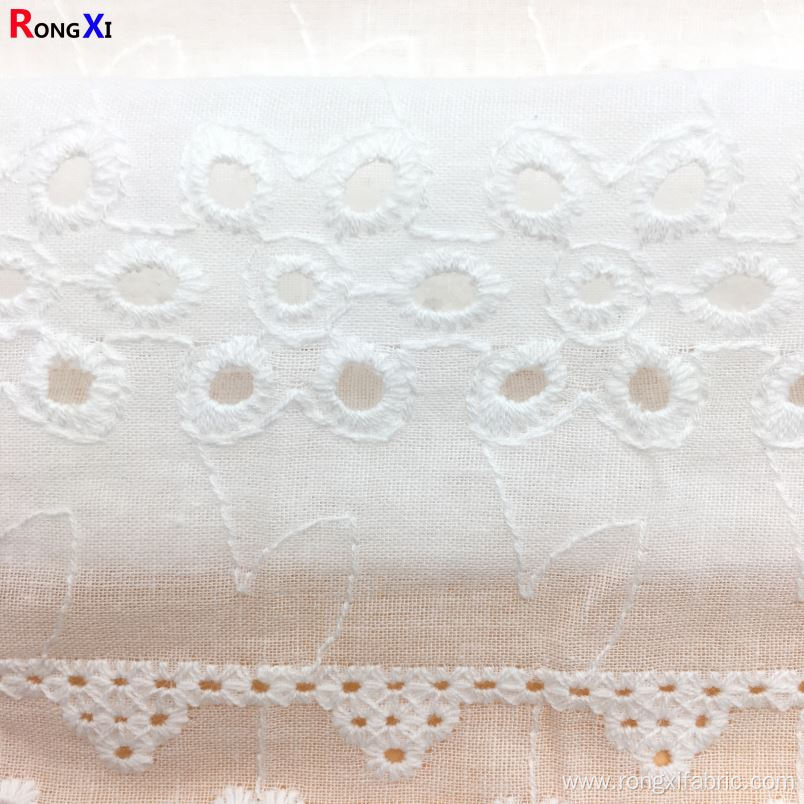 Plastic organic Cotton Embroidery Fabric