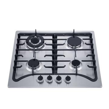 70 cm wbudowana płyta gazowa z palnikiem Wok - kuchenka z czarnym szarego gazu