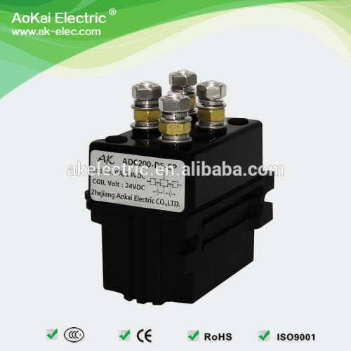 ADC200-DE 60VDC 200A IP56 2NO 2NC Magnetic DC Contactor, Used in Electric Harvester AOKAI DC Contactor