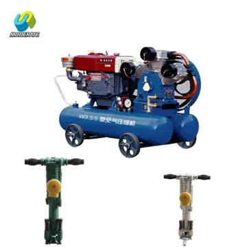 Mobile Mining Piston Air Compressor With Tank