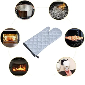 Heat Resistant Pizza Oven Mittens Gloves Bbq Grill Gloves For Cooking
