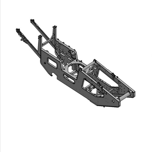 Высокоинтегрированная базовая рама для мобильной конусной дробильной установки