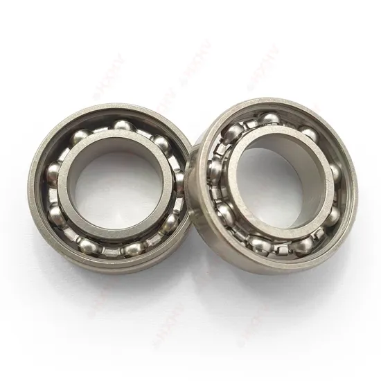 Stainless Steel 440 10x19x5 mm HXHV Deep Groove Ball Bearing No Shield No Grease Ribbon Cage