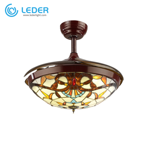 Ventilateur de plafond classique LEDER avec lumière