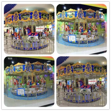 Amusement park equipment 16 persons carousel horse for sale