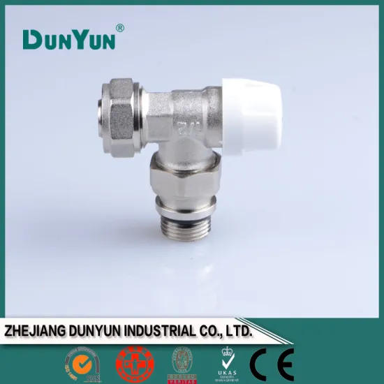 Brass angle lockable valve/male union & compression
