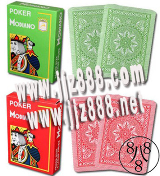 Modiano Cristallo 4 Pip Jumbo Index 100% plastica bordo Contrassegnato carte da gioco