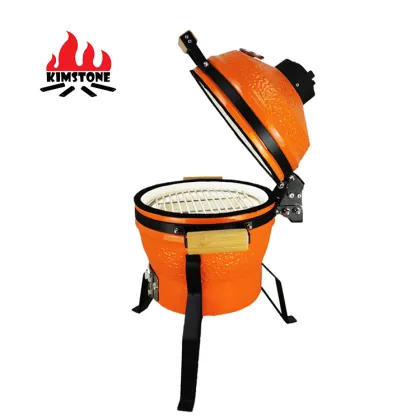 KIMSTONE Charcoal BBQ Kamado Smoker - Ceramic Mini Outdoor Grill