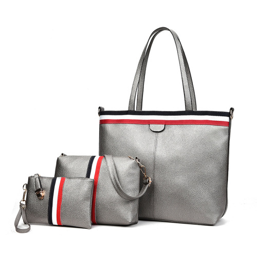 Pure Color con gran capacidad Simple Classical Tote-Bag