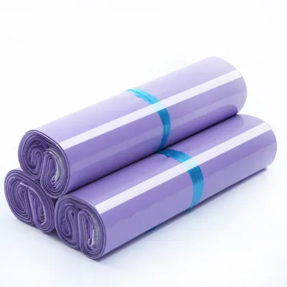 Custom Purple Biodegradable Polly Packaging Mailing Bag