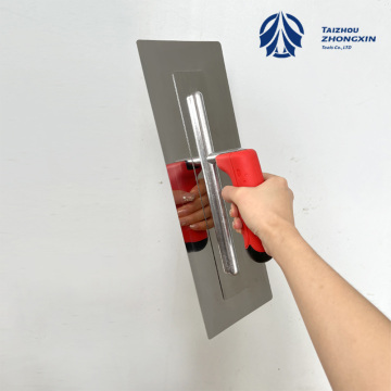 Red-handled Stainless Steel Finishing Trowel