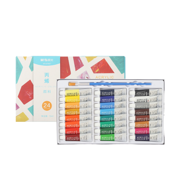 M&G 24-Color Acrylic Paint Set for Students and Artists