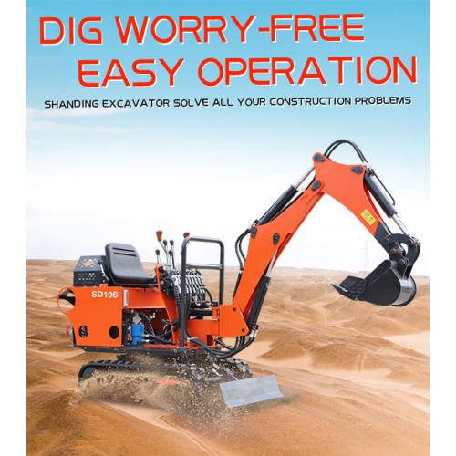 Small Digger 1000kg 1t Crawler Mini Excavator