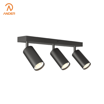 三头 GU10 聚光灯优雅分层照明