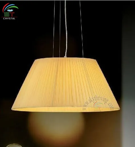 Romeo Moon pendant with fabric shade