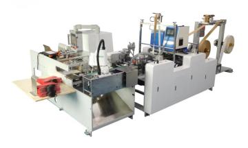 Paper twisted handle pasting machine