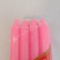 Colorful Pink candle paraffin wax long stick candle