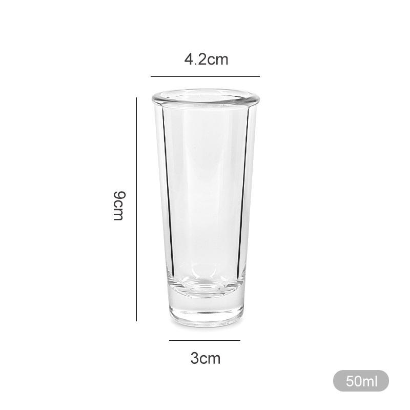 50ml 1 7oz Clear Spirits Shot Glass Cup