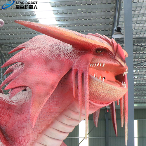 Pink Western Dragon Animatronic untuk dijual