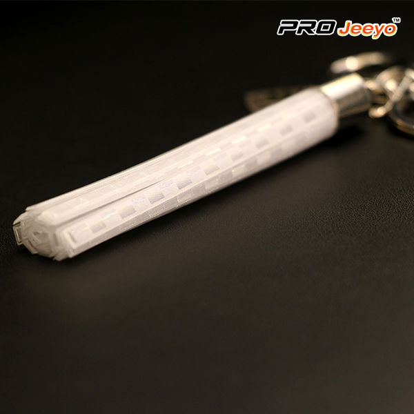 Reflective White Usb Keyring Rk Usb001w